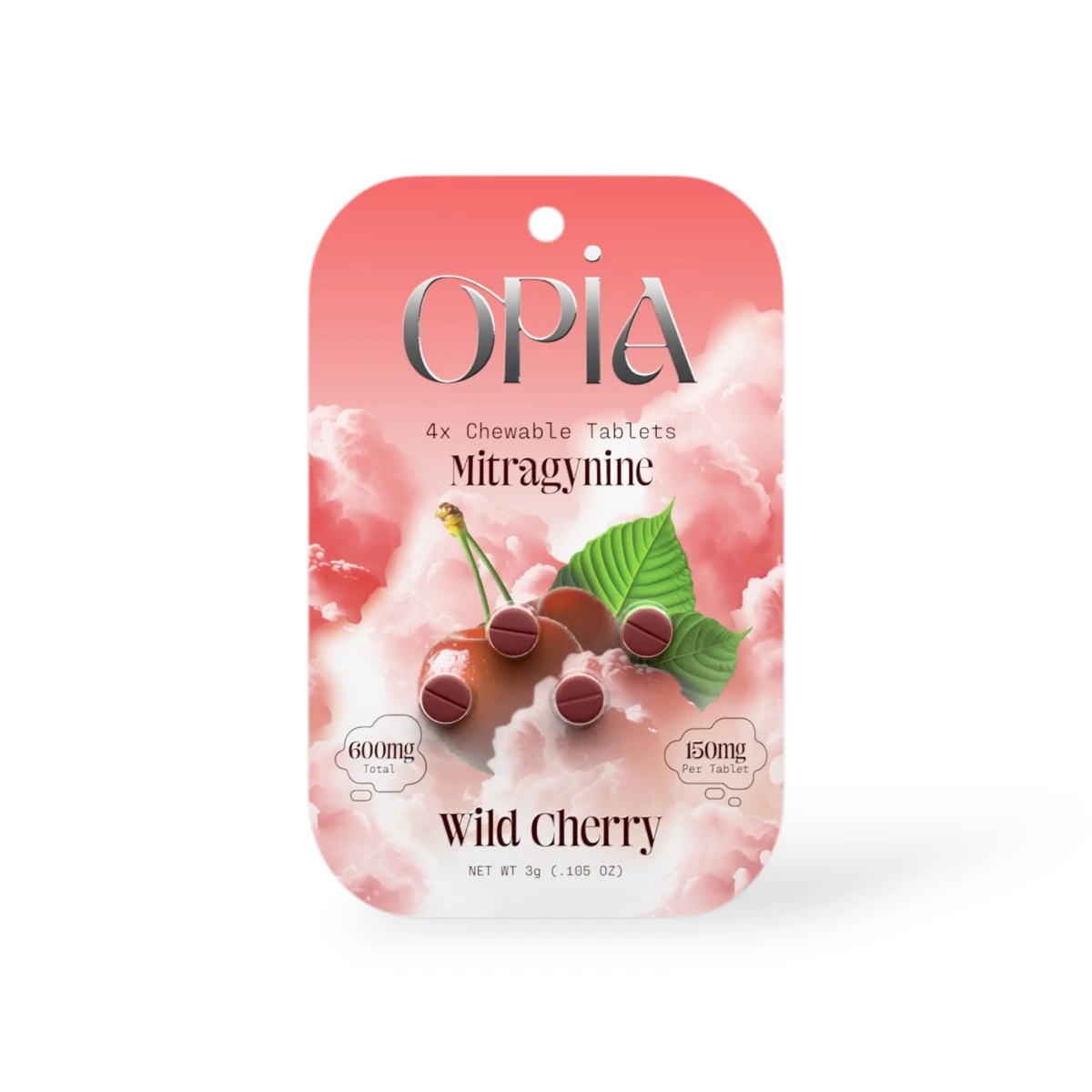 opia mitragynine 150mg wild cherry chewable tablets 4ct 32897 opia mitragynine 150mg wild cherry chewable tablets 4ct 32897
