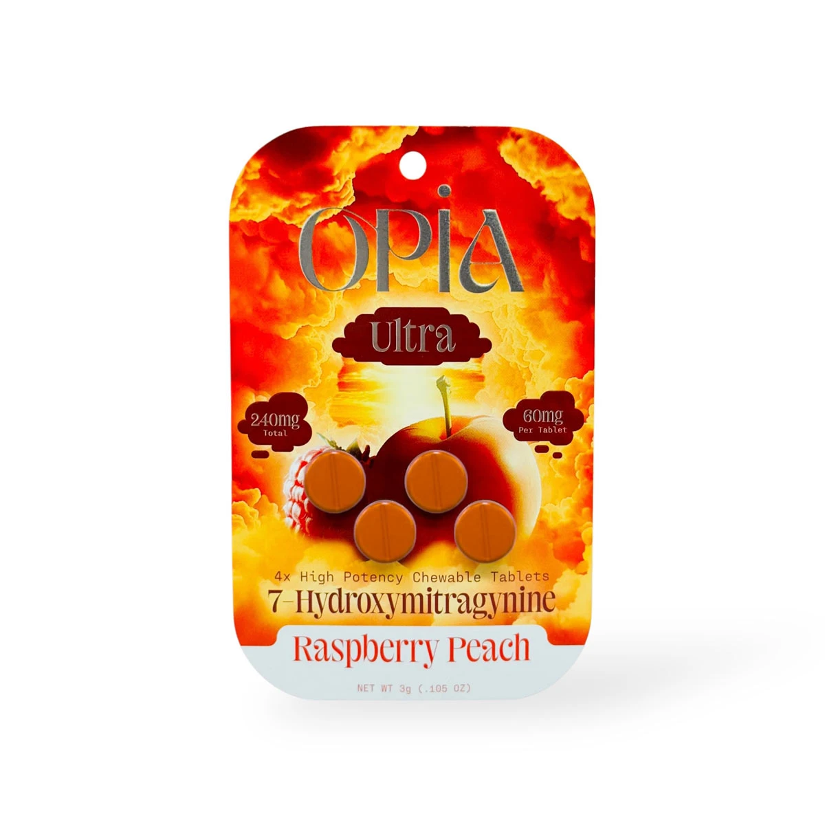 opia ultra 7 oh high potency chewable tablets raspberry peach 60mg per tablet 4ct 53867 opia ultra 7 oh high potency chewable tablets raspberry peach 60mg per tablet 4ct 53867