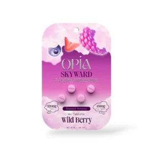 opia skyward 7 hydroxymitragynine wild berry chewable 130mg tablet 4ct 39450
