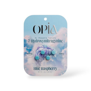 Home opia 20mg 7 hydroxymitragynine blue raspberry chewable tablets 4ct