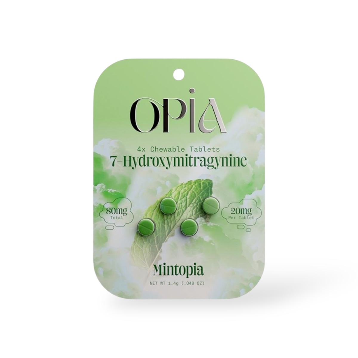 opia 20mg 7 hydroxymitragynine mintopia chewable tablets 4ct opia 20mg 7 hydroxymitragynine mintopia chewable tablets 4ct
